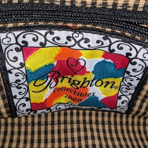 Brighton Fur Lined LIMITED EDITION 2000 Tapestry Leather Purse #247 of 500 - Picture 5 of 8